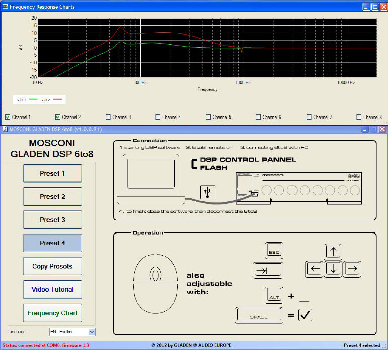 Gladen dsp 6to8 control panel 3
